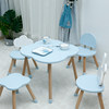 Children's table and chair set for reading, kindergarten, doll's home, eating, home early education learning table, baby cartoon small table