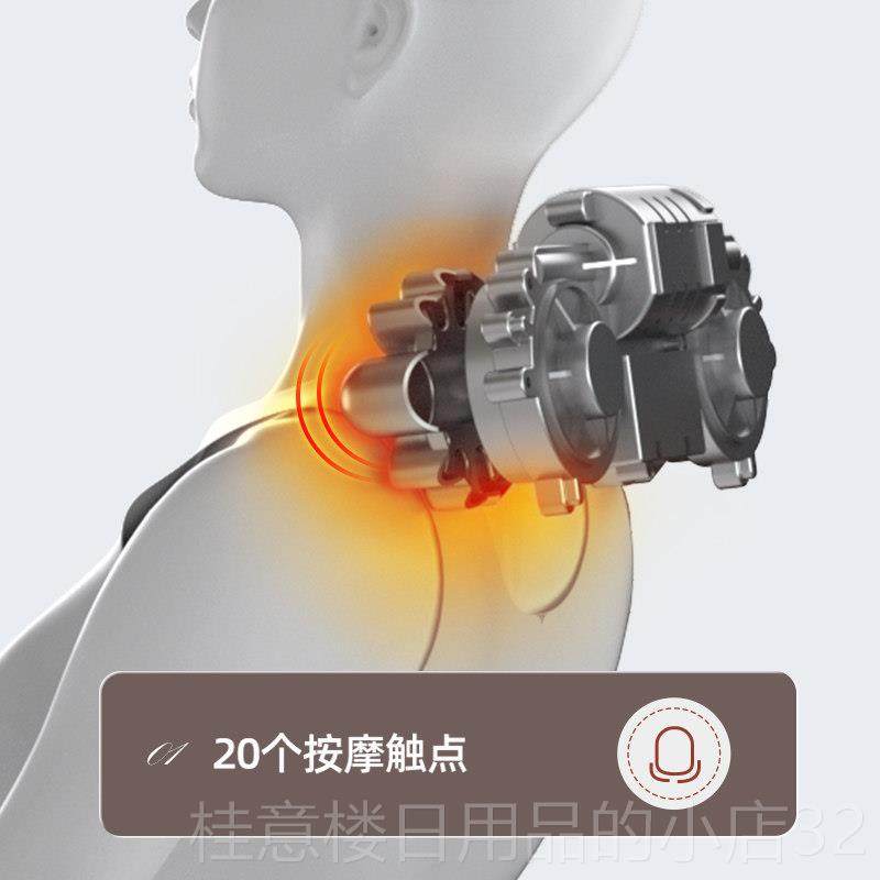 正品尚铭颈椎按摩颈部部按摩仪按器摩枕靠垫腰部背身揉捏热敷全送,淘宝优惠券,粉丝福利购,淘宝优惠卷