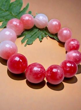 喜来好物光变海云母血沉宝手串紫外线变红色圆珠串阳光下变色手炼