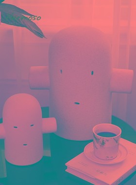 卡迪娅家居塔马斯岩礁艺术陶瓷摆件客厅家居饰品创意办公室样板间