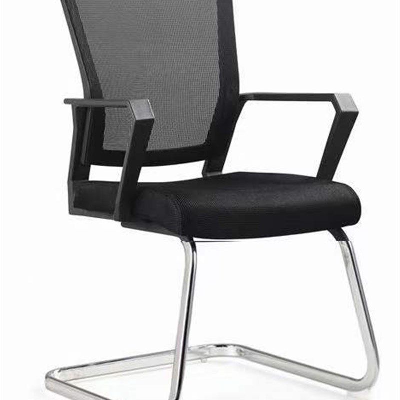 上恒左右黑白灰色网布弓形电脑职员椅会议椅结实耐用舒适办公椅子,淘宝优惠券,粉丝福利购,淘宝优惠卷