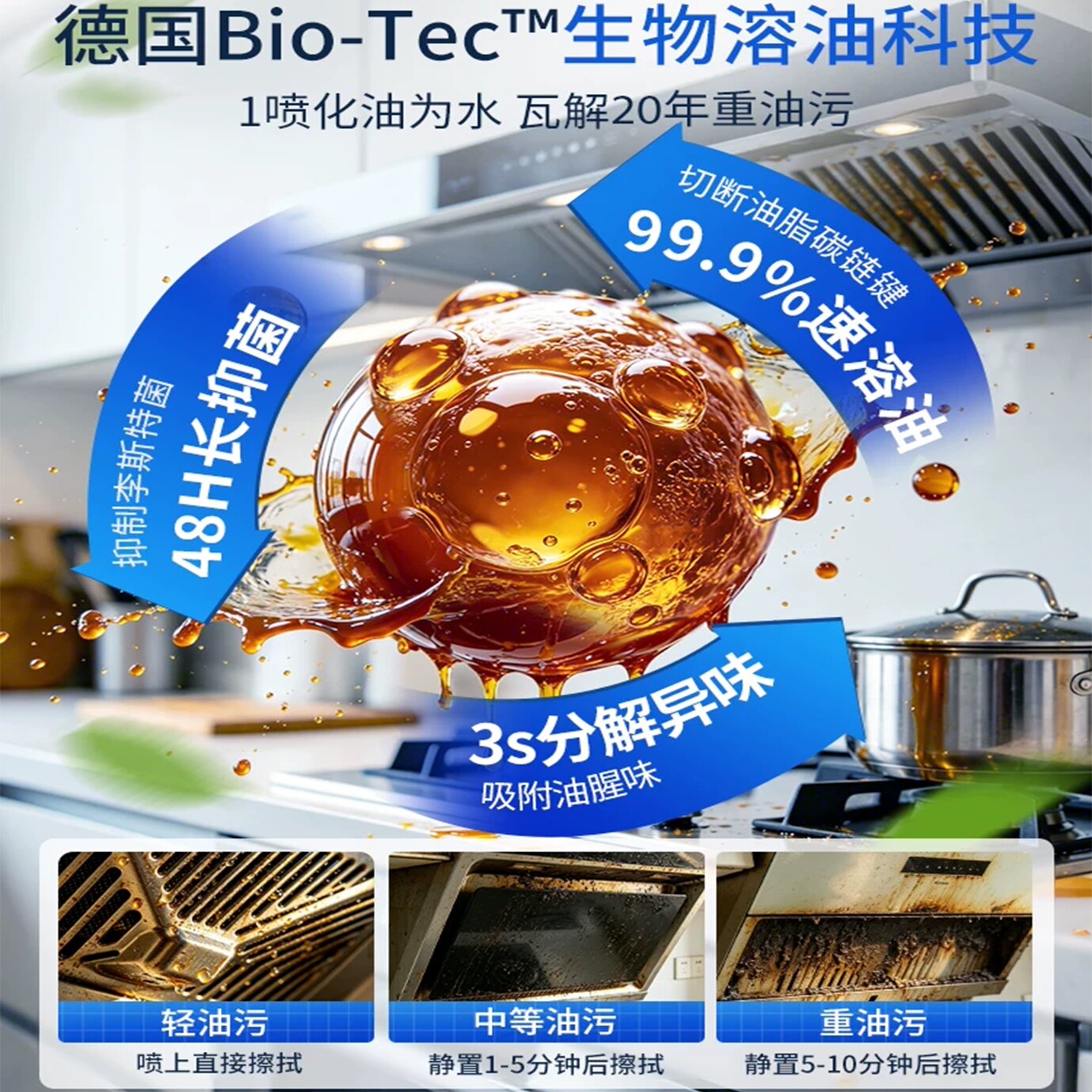 仓鼠妈妈！强力重油污清洁慕斯*500ml