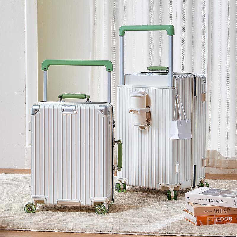High-end wide trolley suitcase, small and lightweight 20-inch check-in case, Gaoyan 2 type 4-inch travel suitcase, silent female