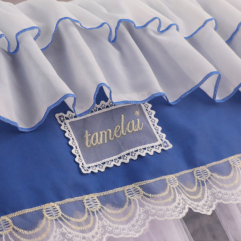 宫廷蚊帐家用卧室遮光防尘顶布床幔帘一体2021新款公主风落地双层,淘宝优惠券,粉丝福利购,淘宝优惠卷