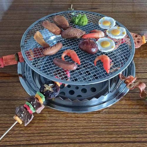 摆摊烙锅自助烧烤桌商用家用折叠式不锈钢摆地摊烤肉桌一体火锅桌 - 图0