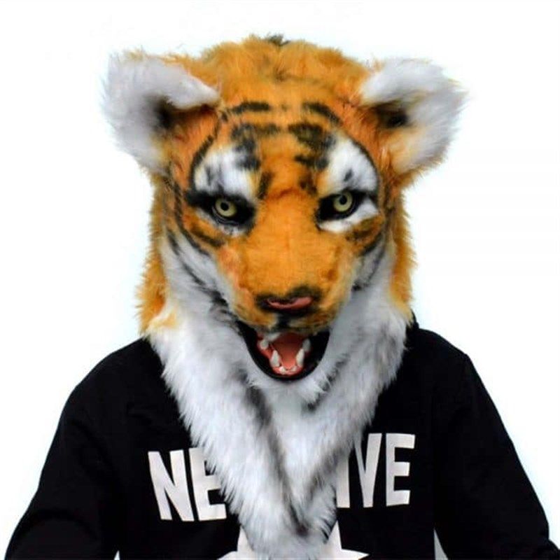 WILDBEAST 仿真老虎头套 COS节目表演动物面具演出道具万圣节新款,淘宝优惠券,粉丝福利购,淘宝优惠卷