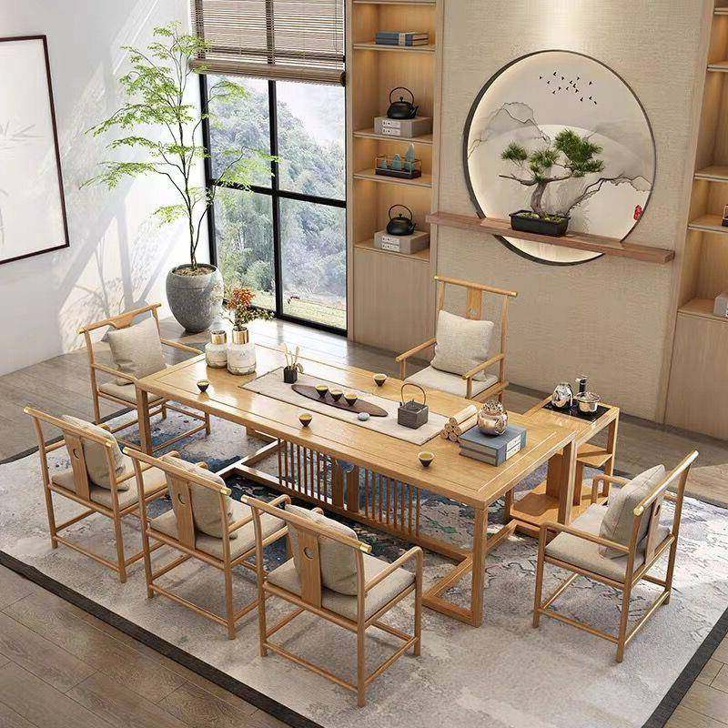 严选全实木风桌简约客厅待室会客茶台楼茶屏办接公室商BAQ务桌椅,淘宝优惠券,粉丝福利购,淘宝优惠卷