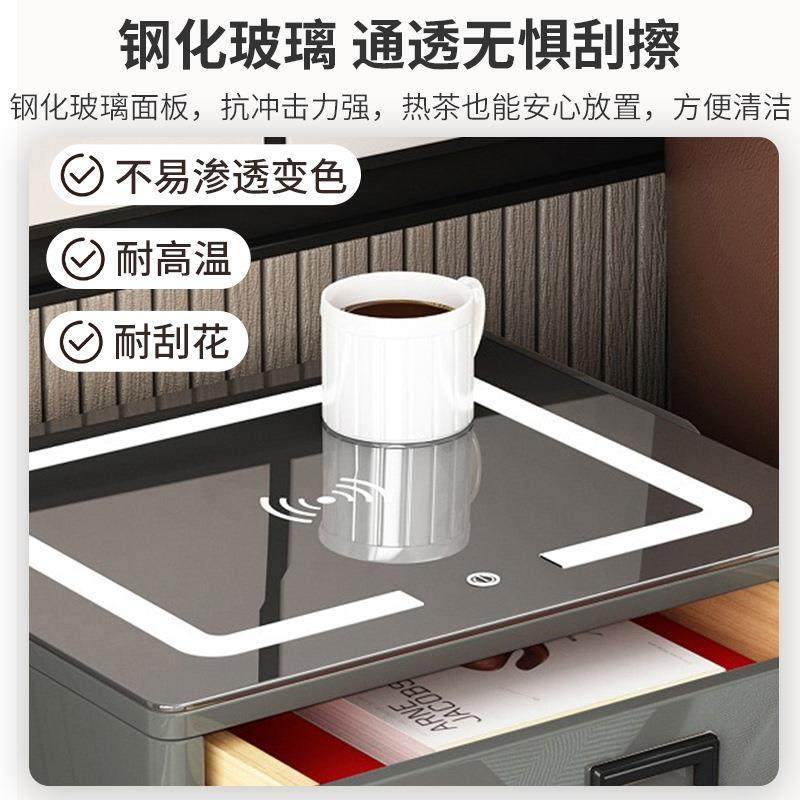 保柜OYX床头柜一体家现代简约卧室智险能床边轻奢岩板用带锁物储,淘宝优惠券,粉丝福利购,淘宝优惠卷