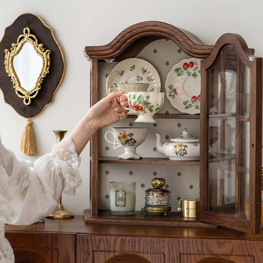 法式复古实木收陈MNT柜墙上风置物柜小户列型中古挂墙纳柜,淘宝优惠券,粉丝福利购,淘宝优惠卷