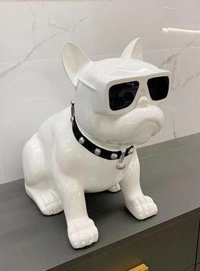 大号电储钱罐存钱罐客厅法狗斗装边饰中式只进不出视柜简ANN约几