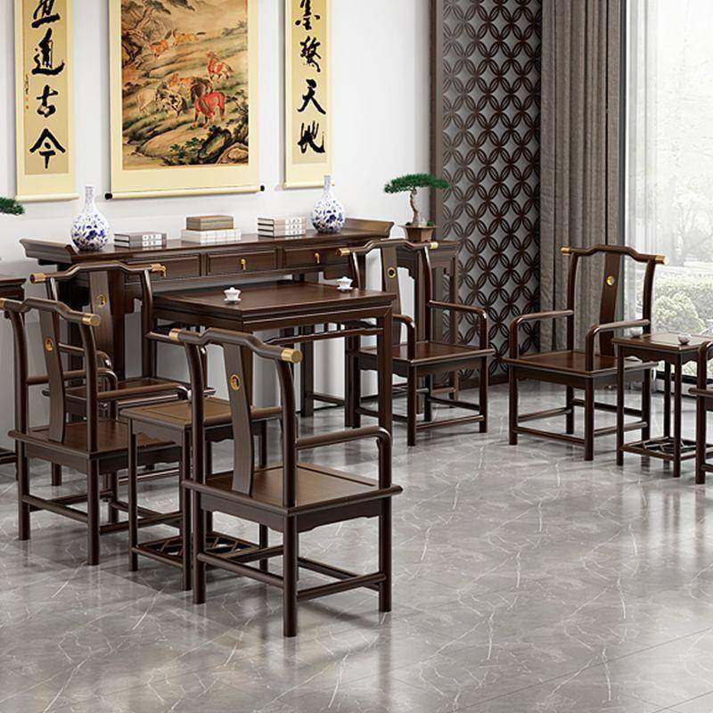 农村中WEQ堂六件家套简实木新式八仙桌约中条案供奉桌佛台用条几,淘宝优惠券,粉丝福利购,淘宝优惠卷