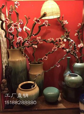 过江龙藤摆件软装饰干花干枝枯木树枝树藤干枯造型藤条插花干树枝