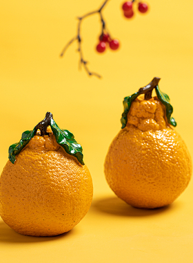 (大吉大利)创意变色丑橘变色茶宠摆件茶室茶桌茶具茶玩桌面装饰品