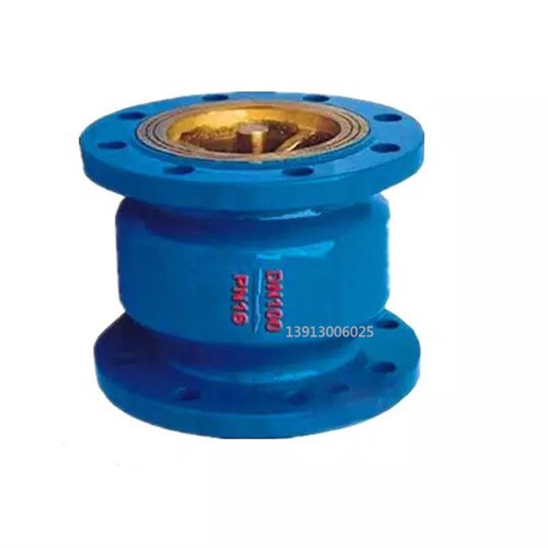 消声止回阀 HC41X-16Q 单向逆止阀 法兰止回阀 DN40 50 65 80 100 - 图2