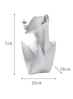 现代简约抽象人物雕塑摆件黑白色创意工艺品摆设电视柜书房装饰品