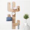 Carpenter's uncle's entryway cactus hole board to hang clothes, entry door creative wall-mounted coat rack