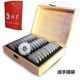 Adjustable silver coin collection box with inner pad, ancient coin silver dollar, 30 Yuan Datou coins, coin protection box, wooden box