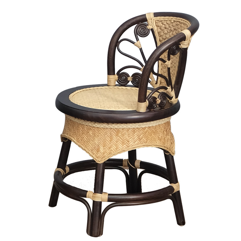 小藤椅子靠背椅圈椅滕靠椅天然真藤小椅子久坐舒服转椅单人小凳子,淘宝优惠券,粉丝福利购,淘宝优惠卷
