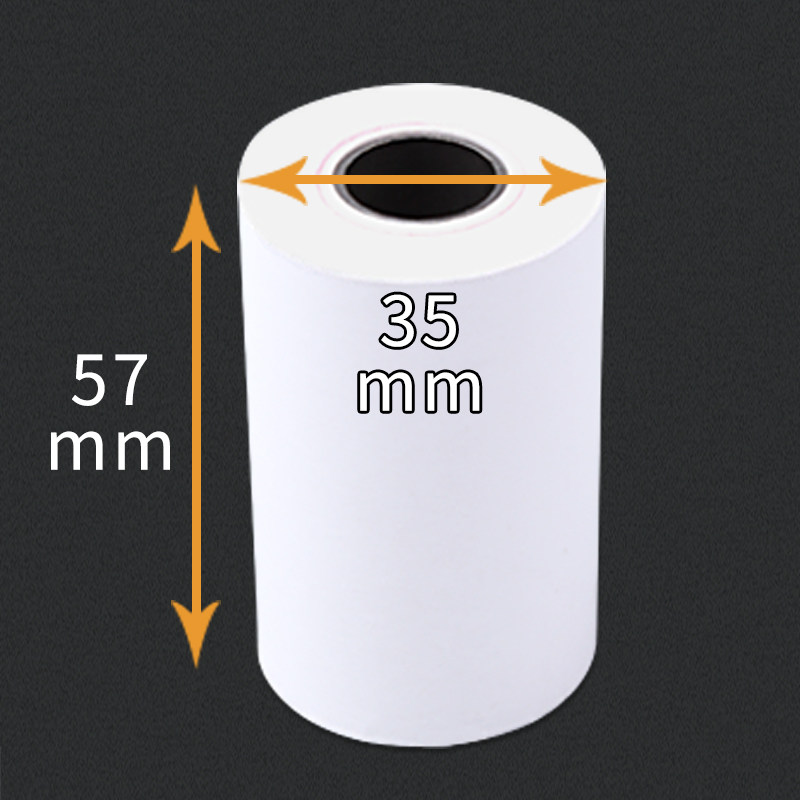 Thermal paper 57x35mm cashier paper 57 35po printing paper small roll paper 58mm supermarket thermal printer cashier