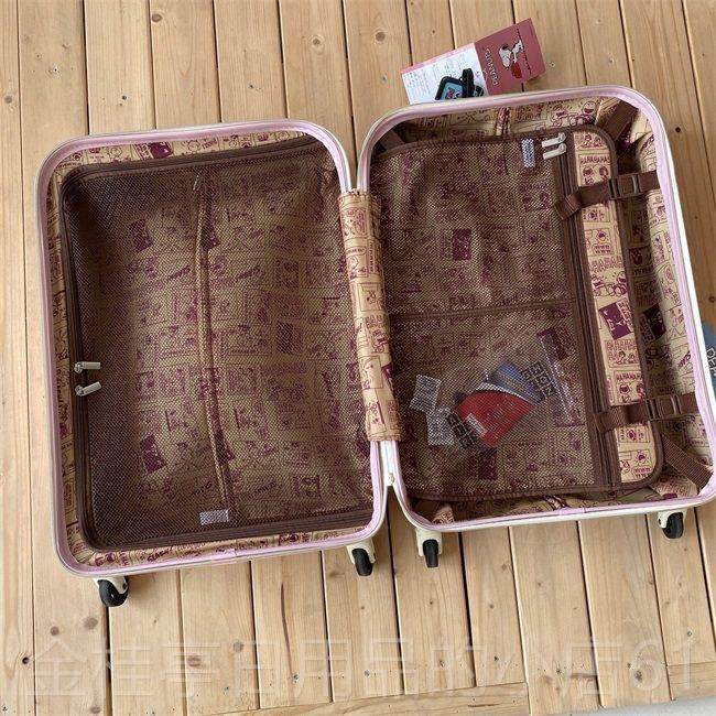 高档口童趣少女心！出日本限静定版行李箱粉色万音向轮拉杆箱学生,淘宝优惠券,粉丝福利购,淘宝优惠卷