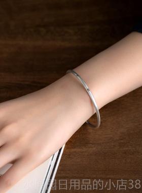 正品君慎文独艺99纯原银细手镯子小篆文字中式国潮手镯创