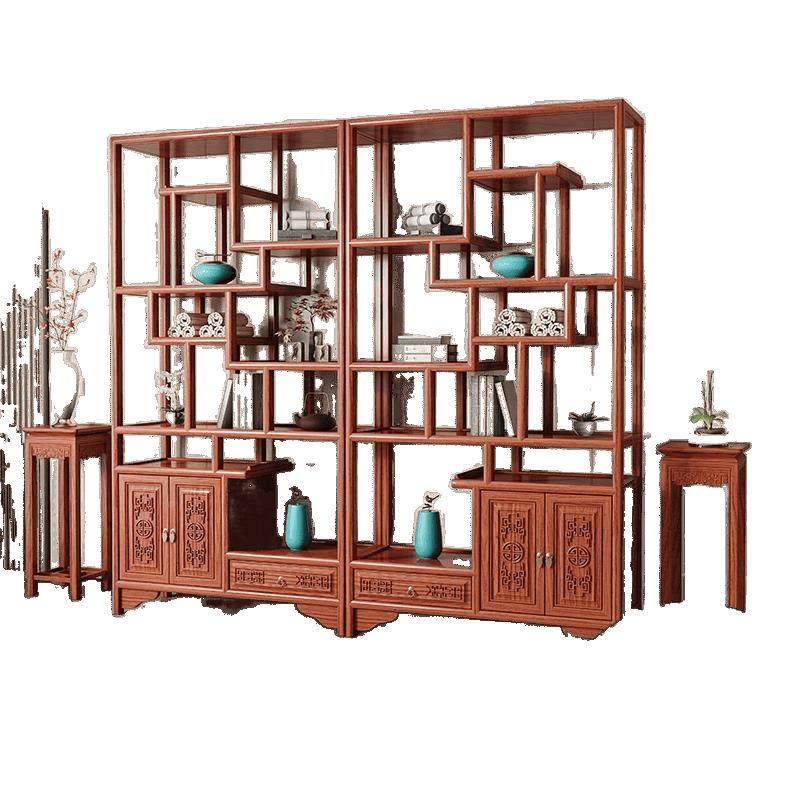 实木古古架多宝阁中式书商架办公仿室铺隔断架茶CEO柜陈博列柜,淘宝优惠券,粉丝福利购,淘宝优惠卷