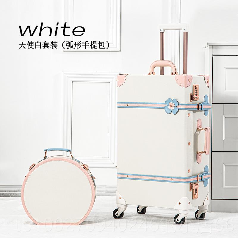 High-end unbox iwalke retro luggage cute student trolley case female r boarding case 20 inch suitcase universal