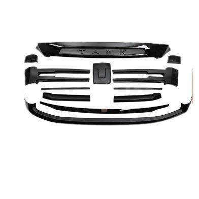 坦克5400hi黑t黑武士套件改装车饰条中网镀铬全车身黑武士套化用 - 图3