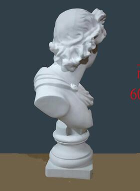 欧式人物HCF60-AP摆饰树仿石膏太阳神阿罗胸像波5摆8cm高胸像脂雕