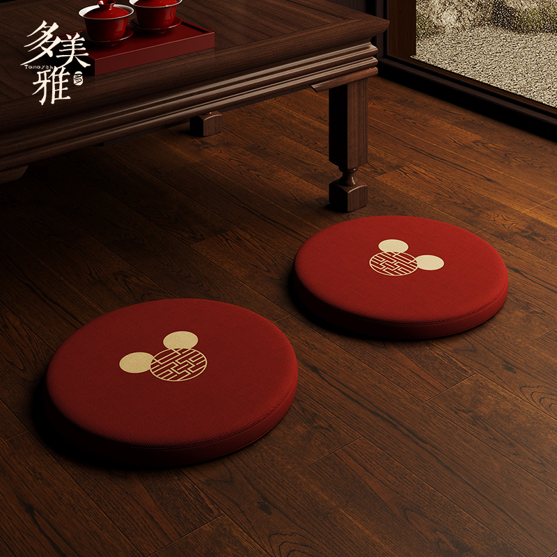 敬茶跪垫结婚一对圆形改口婚礼跪拜垫新娘坐福垫敬酒喜垫婚庆用品 - 图3
