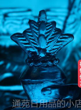 正品禅悦佛艺古法琉璃药师佛王如来佛像摆件供家用奉光艺用品蓝包