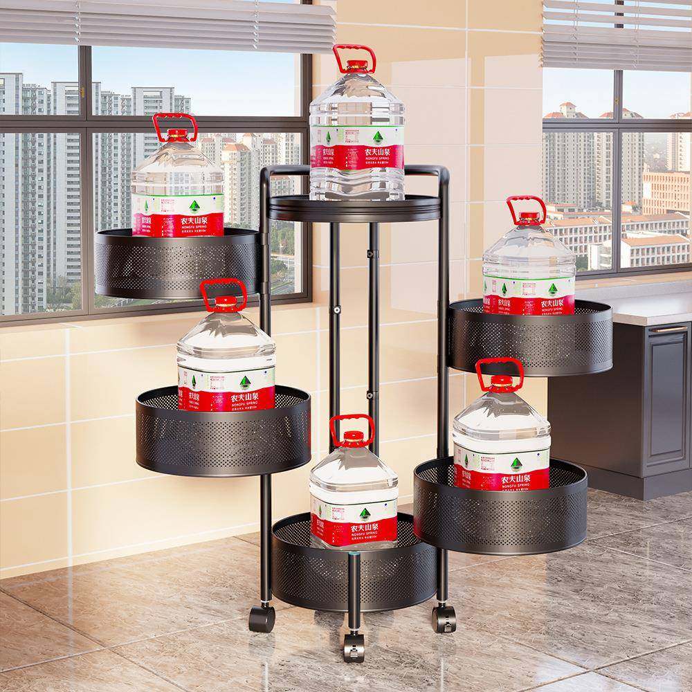 果厨房免落圆形旋转蔬菜地置物架可移动可拆卸TC-L2300安装储物架,淘宝优惠券,粉丝福利购,淘宝优惠卷