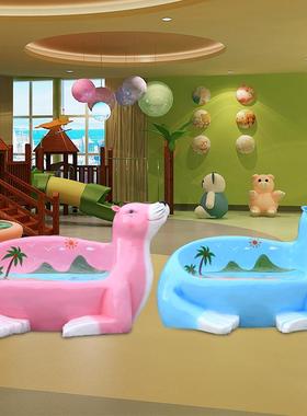 璃钢卡通物坐凳雕塑户外观创动意玻休闲座椅景摆卡通座椅件幼儿园