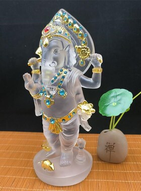 东南亚风格装饰品象鼻神吧台桌面摆设泰国象神摆件客厅印度象头神