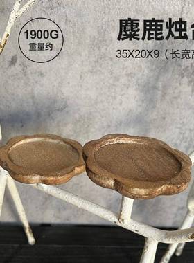 法MY011欧式复古做旧铁艺麋鹿烛台桌家面摆件居式玄关卧室橱窗装