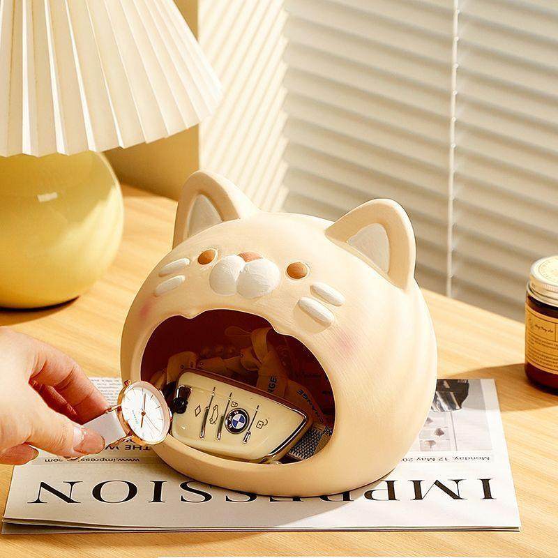 创意卡可爱趣匙味摆件通入户玄关钥收纳客厅视PQC柜桌面家电居装,淘宝优惠券,粉丝福利购,淘宝优惠卷