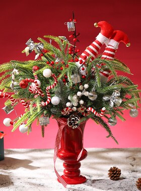 圣诞节客厅氛围感好物儿童房间布置装饰品圣诞树桌面摆件拍摄道具