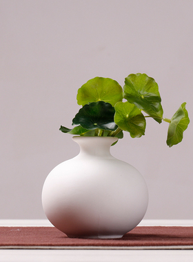 盆栽摆件客厅小花瓶工艺术品装饰室内桌面假仿真插花陶瓷现代简约
