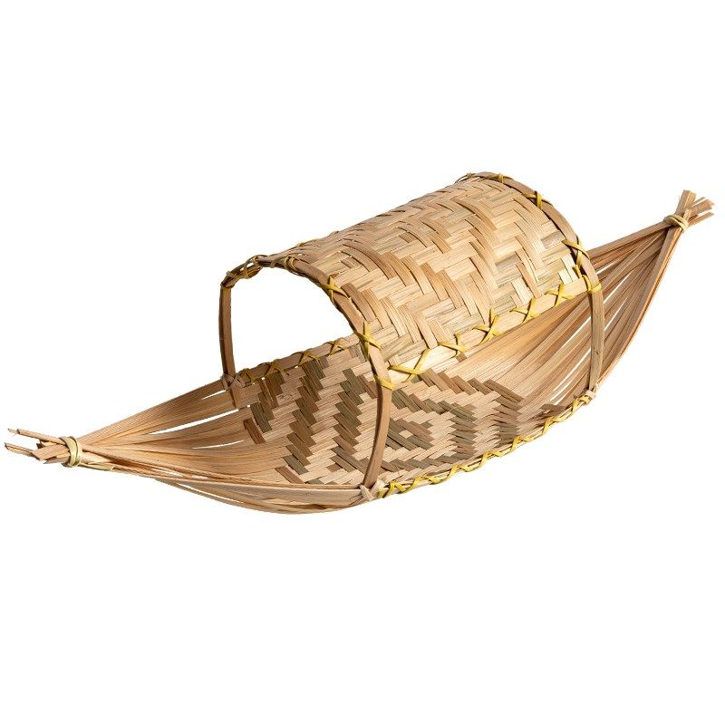 酒店菜篮手工竹编船形提篮船型特色菜盘工艺果盘时尚果篮竹制品,淘宝优惠券,粉丝福利购,淘宝优惠卷