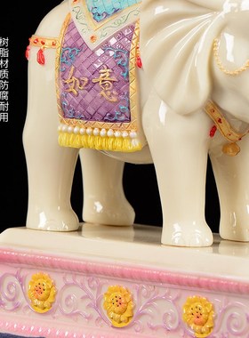 酥油灯大象灯座用品蜡烛底座盏架用品灯佛前桌面烛台七星吉象灯座