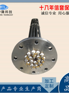 不锈钢法兰式电加热器锅炉耐高温电热管220V380V6KW9KW12KW