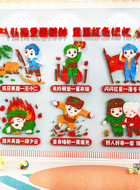 幼儿园爱国墙面四大发明传统文化环创主题墙装饰走廊楼梯教室墙贴