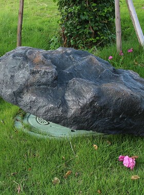 仿真空心假石头公园林井盖遮挡装饰物别墅庭院草坪人造景观石摆件