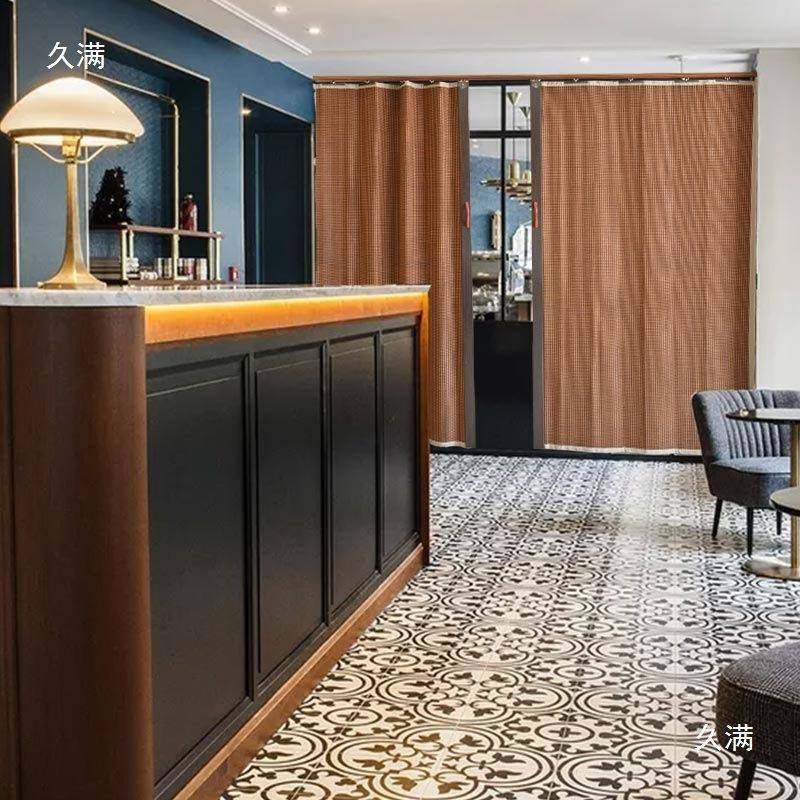 推拉门帘帘折叠竹移门中式窗帘卷光帘隔断加密防晒遮tfg$*&j#防蚊,淘宝优惠券,粉丝福利购,淘宝优惠卷