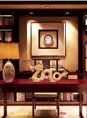 桃木祥龙摆件木龙生肖龙青龙木雕龙木质龙形家居办公室桌面工艺品