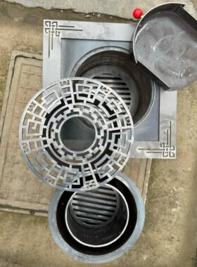 正方形火入炉式双层F786J7JT炉嵌芯围炉煮茶桌子木墩子烧烤炉碳冬