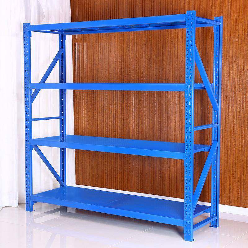 货架仓储置物架多层仓储角钢货架重型工业仓库库房货架展示架子 - 图1