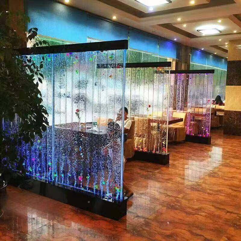水幕墙流水墙LVT泡气水大亚型克力屏舞风隔断玄关鱼缸客厅水族箱,淘宝优惠券,粉丝福利购,淘宝优惠卷