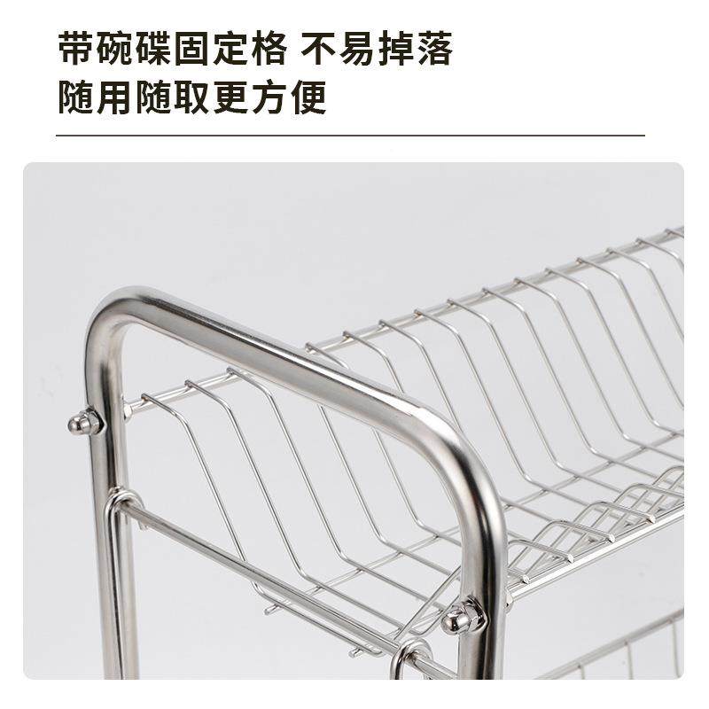 碟碟双层碗沥水架厨房碗筷子体式HD36007置物架大容量一台面碗盘,淘宝优惠券,粉丝福利购,淘宝优惠卷