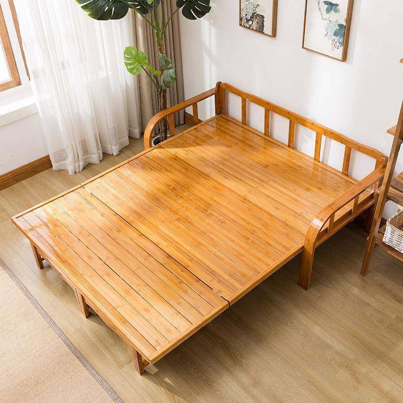 折人叠沙发床用双人实单木竹床老式凉床午睡家用PHY午休租房两折,淘宝优惠券,粉丝福利购,淘宝优惠卷